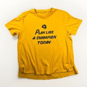 Under Armour Notre Dame Play Like A Champion Today Womens 2XL T Shirt